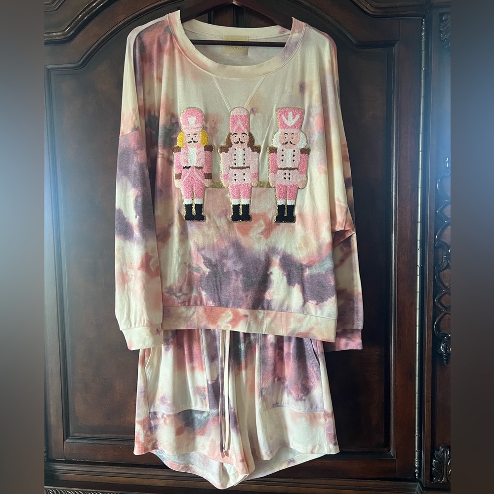 Judith March nutcracker pajama set, size M